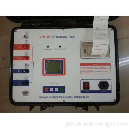 GDZC 40A Transformer Coil DC Current Winding Resistance Tester